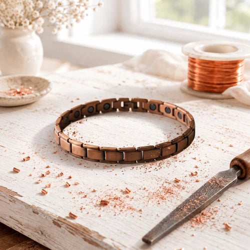 Cobble Copper Anklet