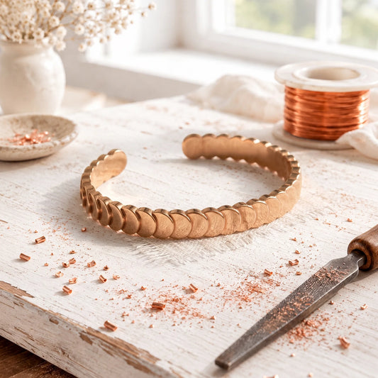 Shingle Copper Bracelet